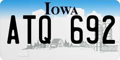 IA license plate ATQ692