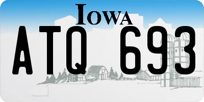 IA license plate ATQ693