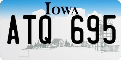 IA license plate ATQ695