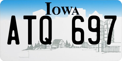 IA license plate ATQ697