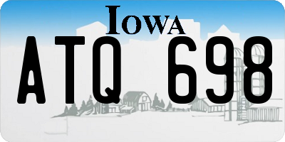 IA license plate ATQ698