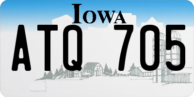 IA license plate ATQ705