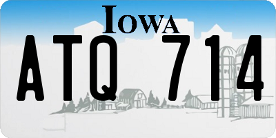IA license plate ATQ714