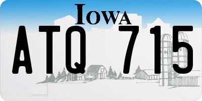 IA license plate ATQ715