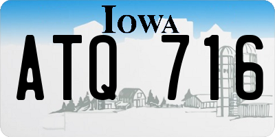 IA license plate ATQ716