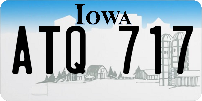 IA license plate ATQ717