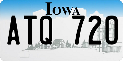 IA license plate ATQ720