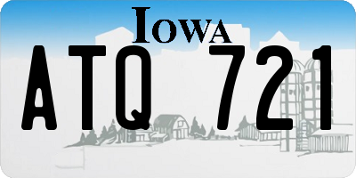 IA license plate ATQ721