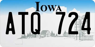 IA license plate ATQ724