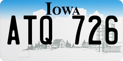 IA license plate ATQ726