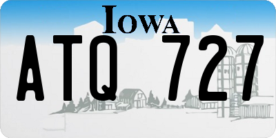 IA license plate ATQ727
