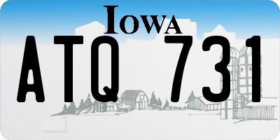 IA license plate ATQ731