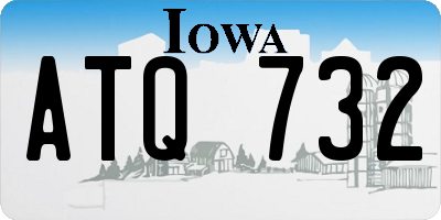 IA license plate ATQ732