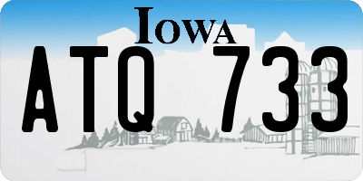 IA license plate ATQ733