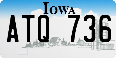 IA license plate ATQ736