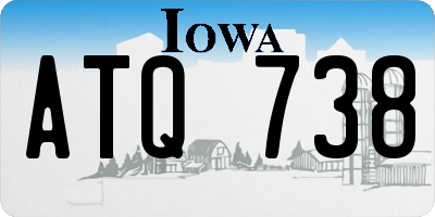 IA license plate ATQ738