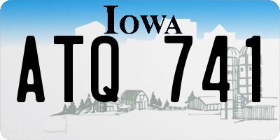 IA license plate ATQ741