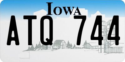 IA license plate ATQ744
