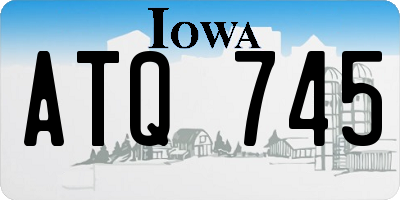IA license plate ATQ745