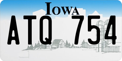 IA license plate ATQ754