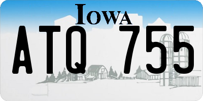 IA license plate ATQ755