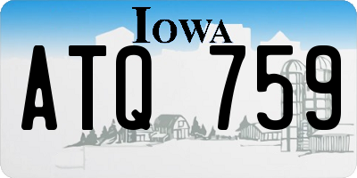 IA license plate ATQ759