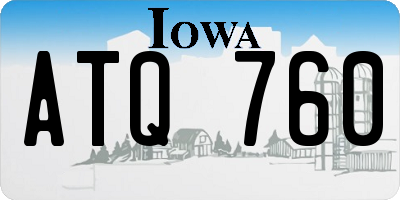 IA license plate ATQ760