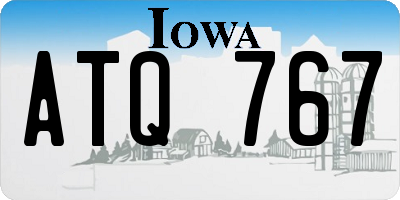 IA license plate ATQ767