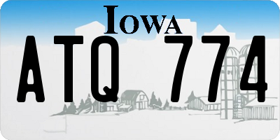 IA license plate ATQ774