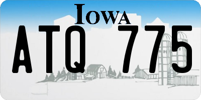 IA license plate ATQ775