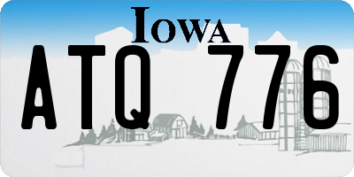 IA license plate ATQ776