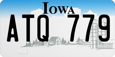 IA license plate ATQ779