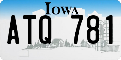 IA license plate ATQ781