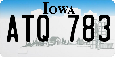 IA license plate ATQ783