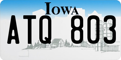IA license plate ATQ803