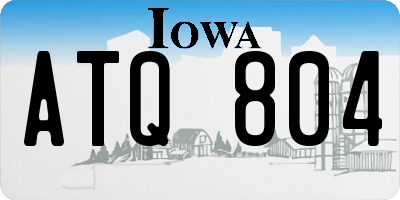 IA license plate ATQ804