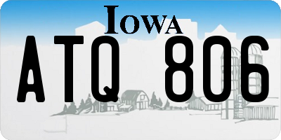 IA license plate ATQ806