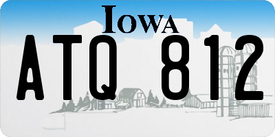 IA license plate ATQ812