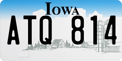IA license plate ATQ814