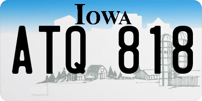 IA license plate ATQ818