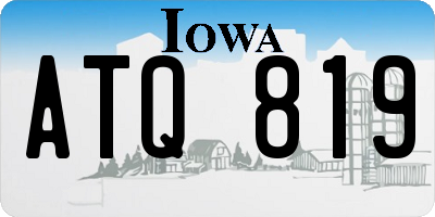 IA license plate ATQ819