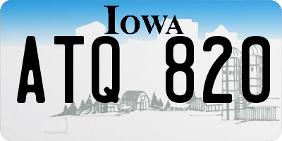 IA license plate ATQ820