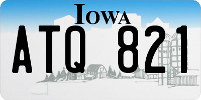 IA license plate ATQ821