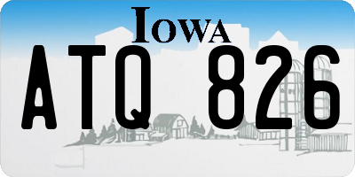 IA license plate ATQ826