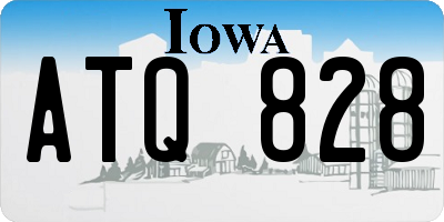 IA license plate ATQ828