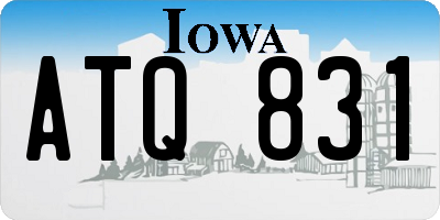 IA license plate ATQ831