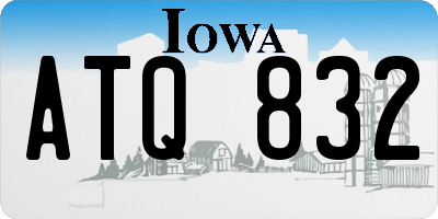 IA license plate ATQ832