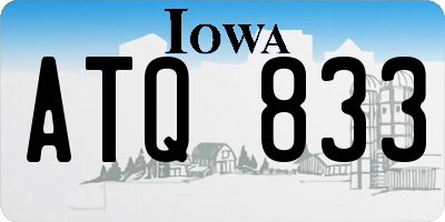 IA license plate ATQ833
