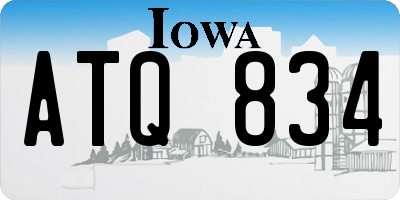 IA license plate ATQ834