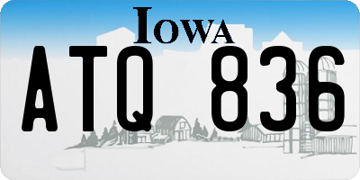 IA license plate ATQ836